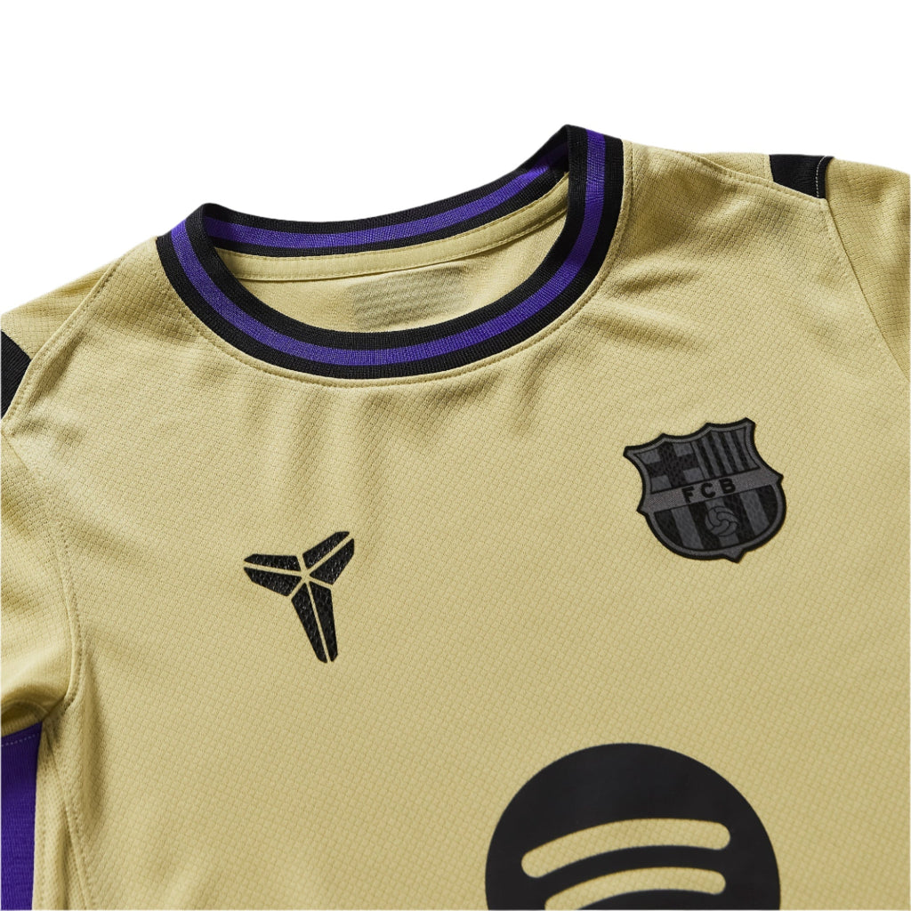 Nike Youth Kobe Bryant FC Barcelona Away Jersey 25/26 (Team Gold/Persian Violet/Black)