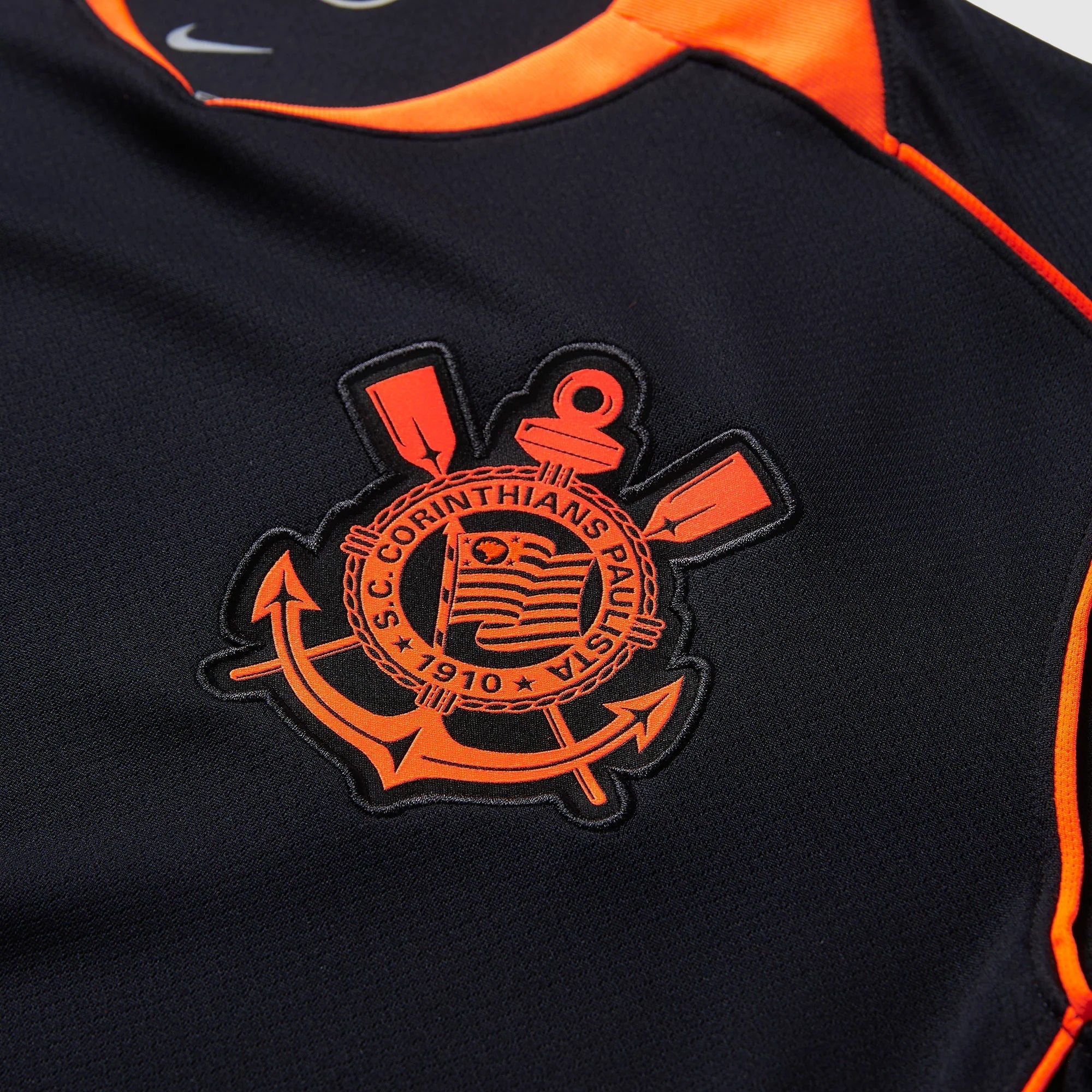 Nike Corinthians 25/26 T90 Third Jersey (Black/Total Orange)