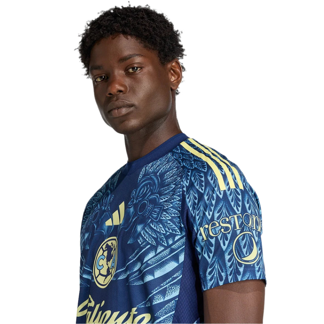 adidas Brian Rodriguez Men's Club América 25/26 Authentic Away Jersey (Blue)