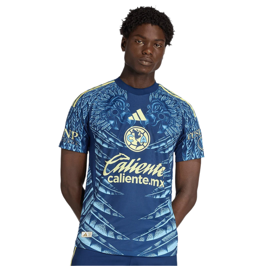 adidas Brian Rodriguez Men's Club América 25/26 Authentic Away Jersey (Blue)