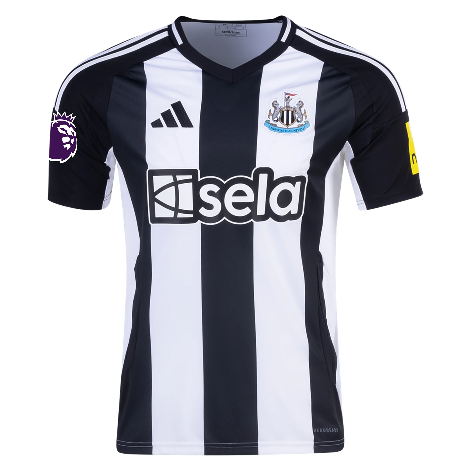 adidas Newcastle United Alexander Isak Home Jersey w/ EPL Patch 24/25 (Black/White)