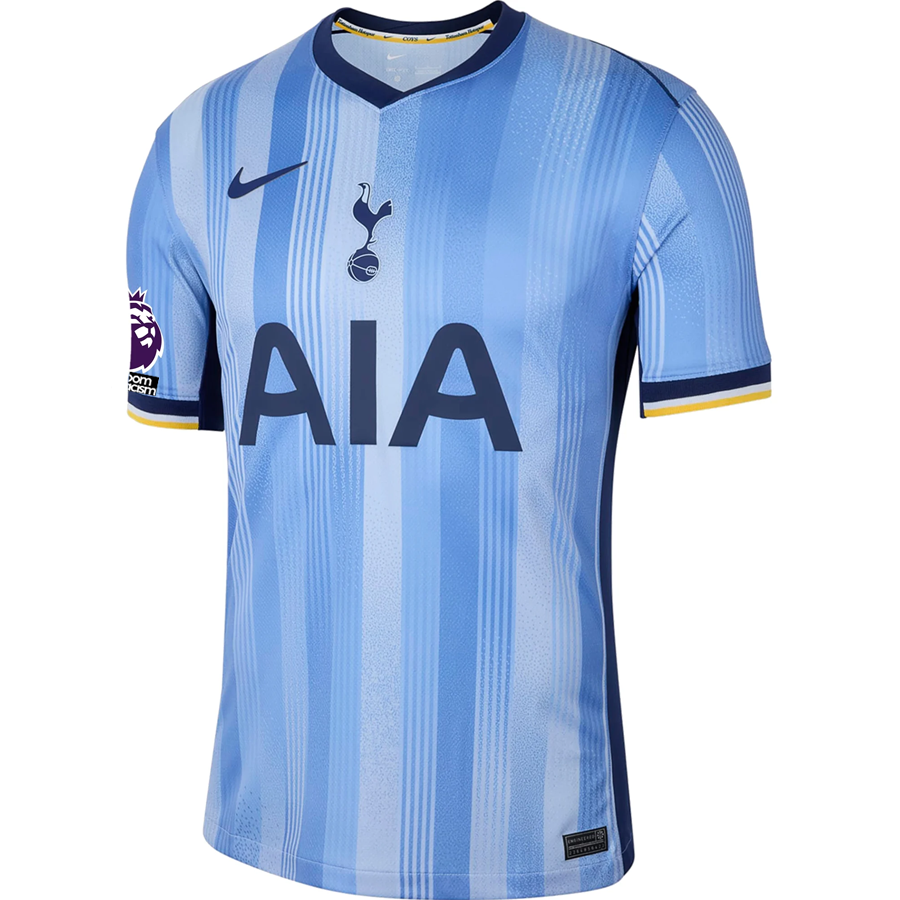 Nike Tottenham Cristian Romero Away Jersey w/ EPL + No Room For Racism Patches 24/25 (Cobalt Bliss/Binary Blue)