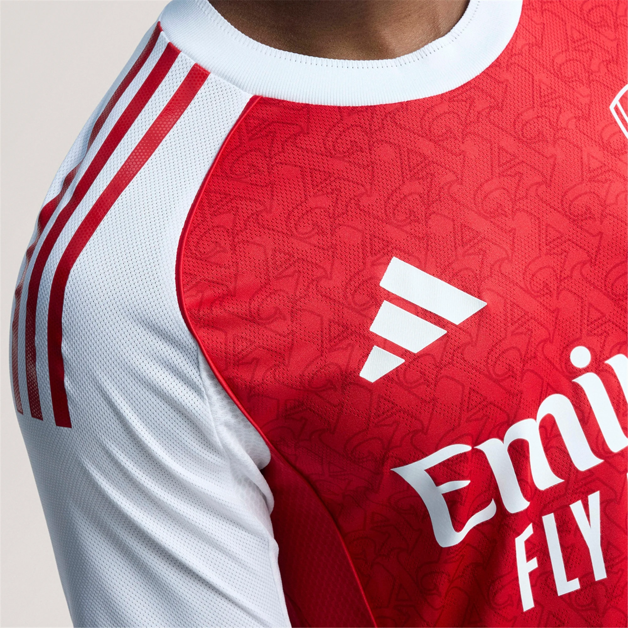 adidas William Saliba Arsenal FC Authentic Home Jersey 25/26 w/ EPL Patch (Better Scarlet/White)