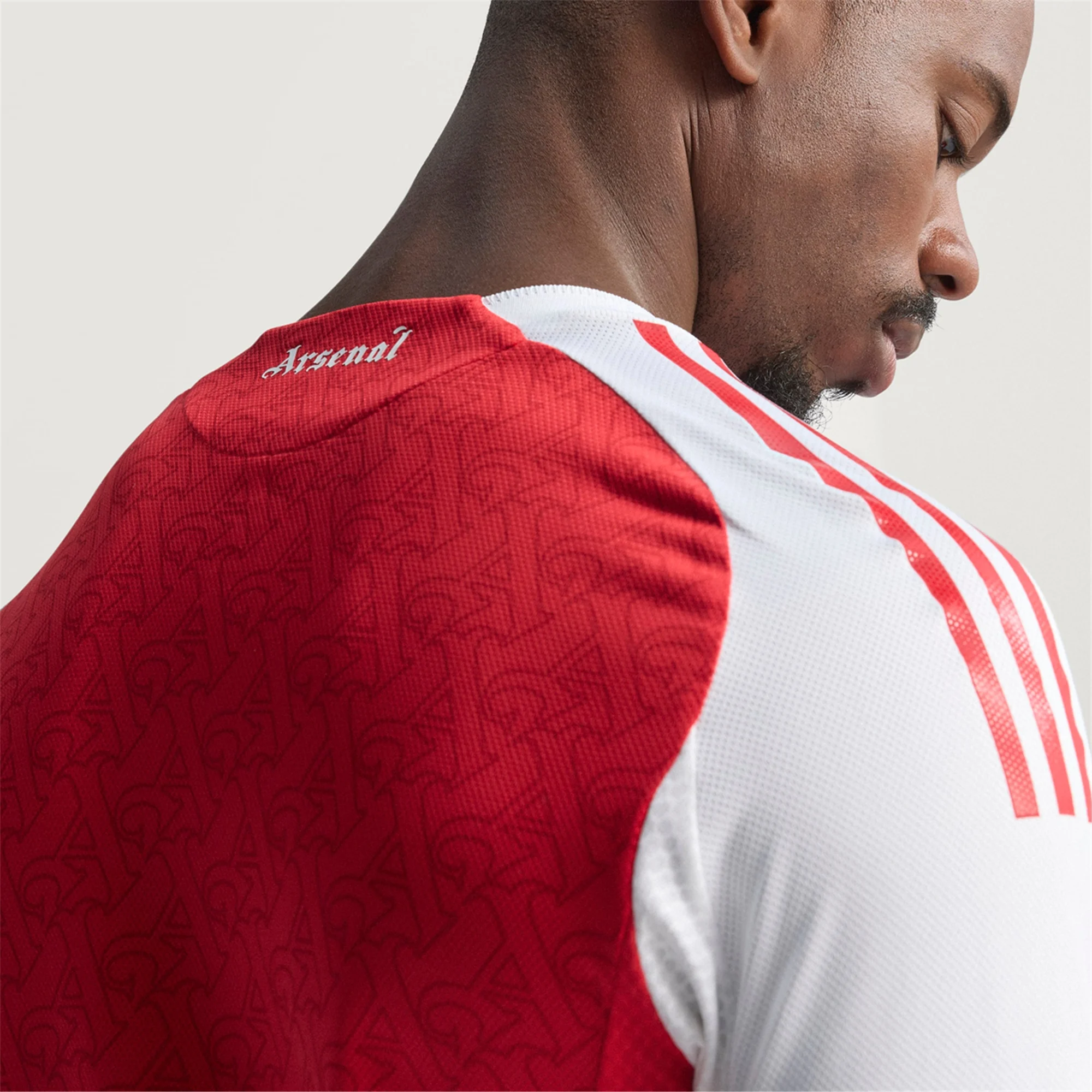 adidas William Saliba Arsenal FC Authentic Home Jersey 25/26 w/ EPL Patch (Better Scarlet/White)