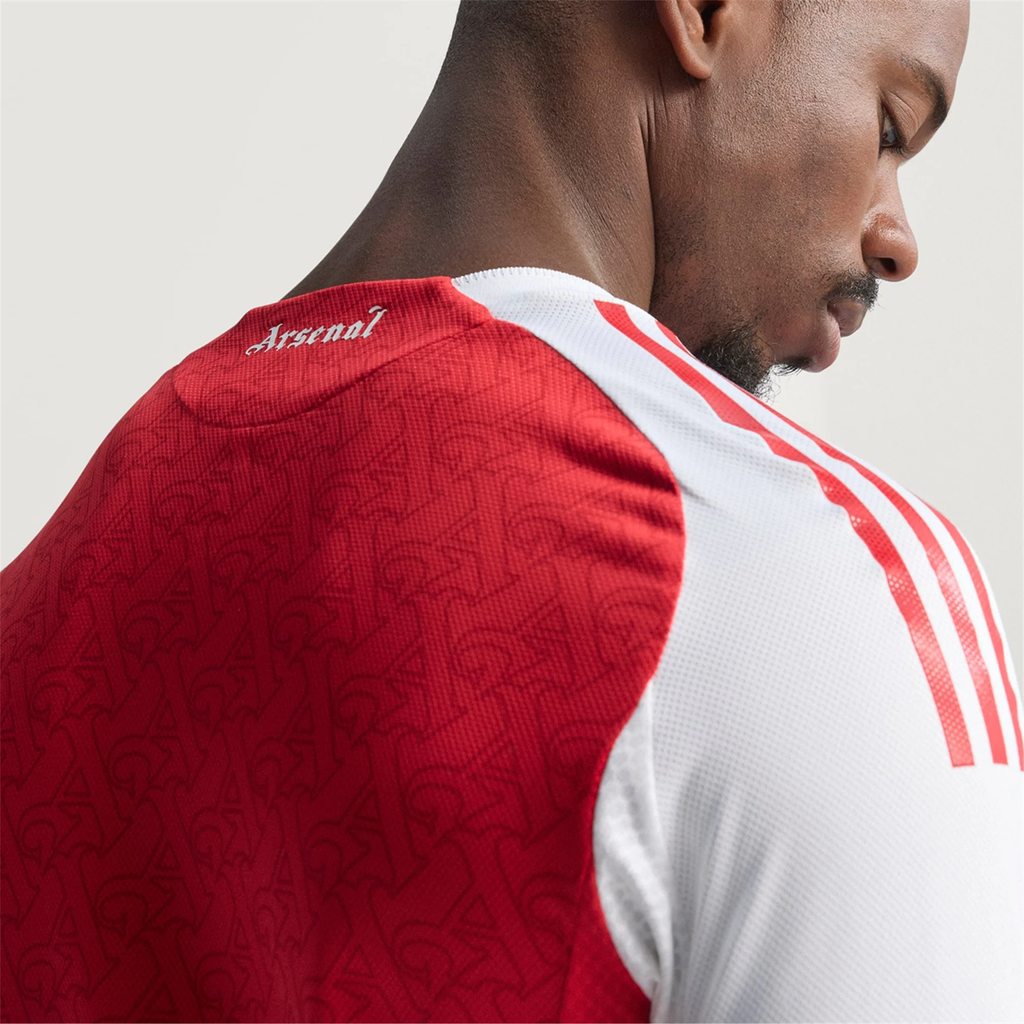 adidas Jakub Kiwior Arsenal FC Authentic Home Jersey 25/26 w/ EPL Patch (Better Scarlet/White