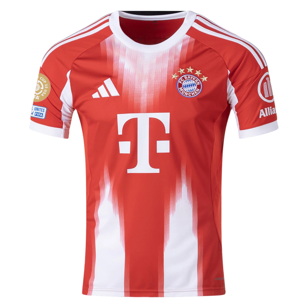 adidas Bayern Munich Harry Kane Home Jersey w/ Club World Cup Patches 25/26 (Red)