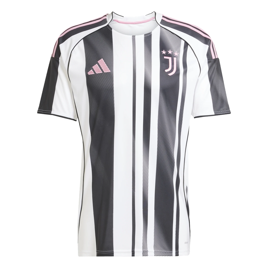 adidas Men's Juventus Home Jersey 25/26 (White/Black/Pink)