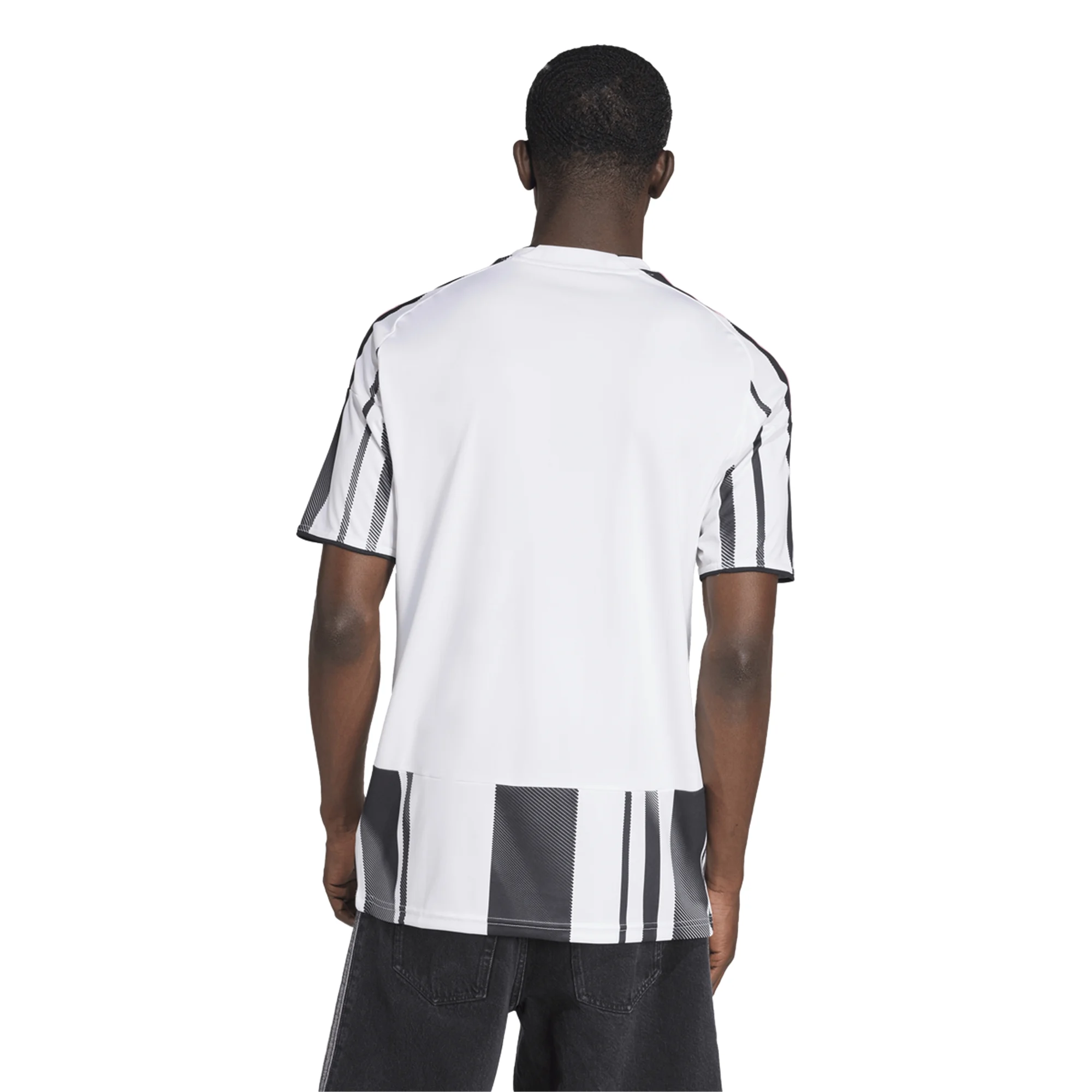 adidas Men's Juventus Yildiz Home Jersey w/ Serie A Patch 25/26 (White/Black/Pink)