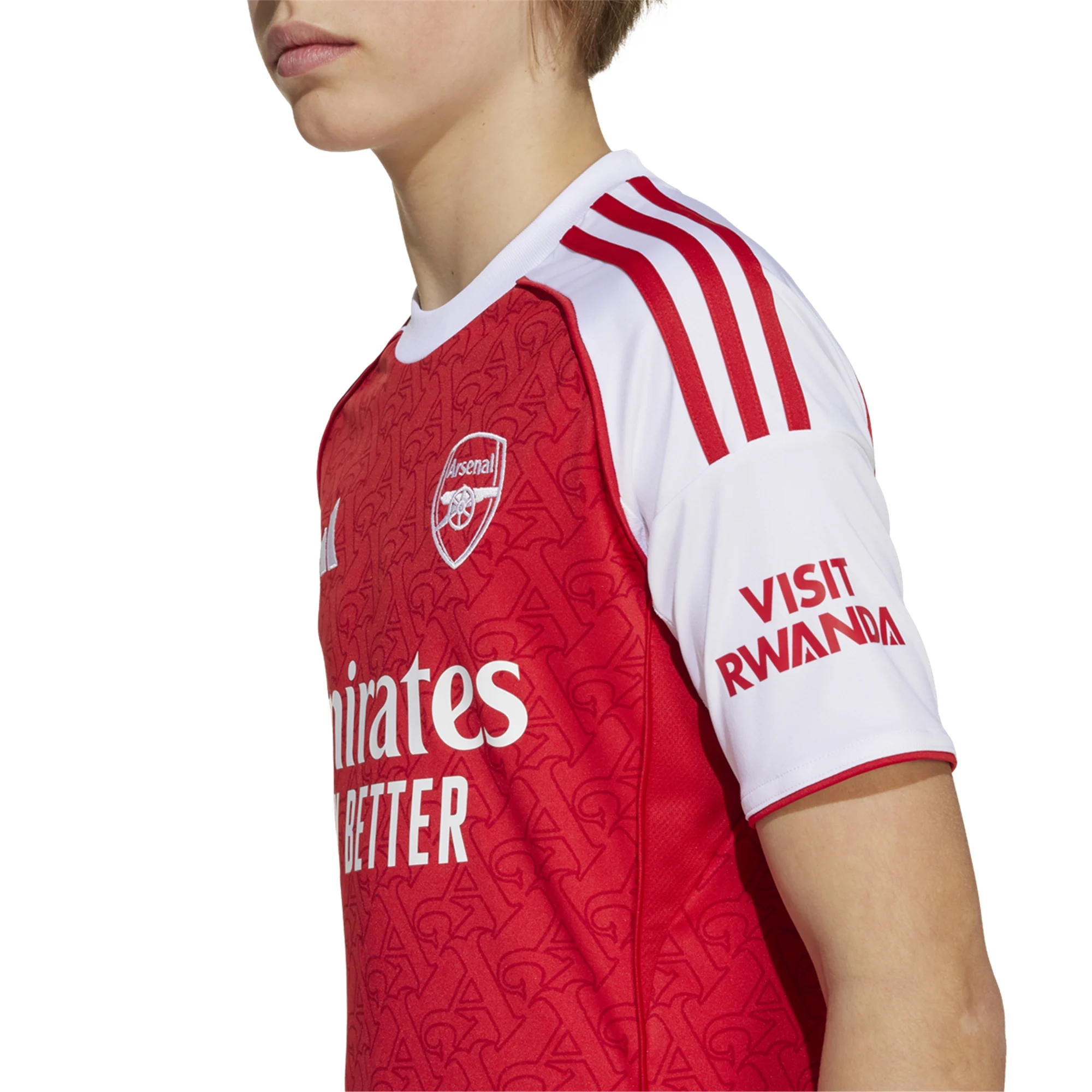 adidas Youth Arsenal Home Jersey 25/26 (Better Scarlet/White)