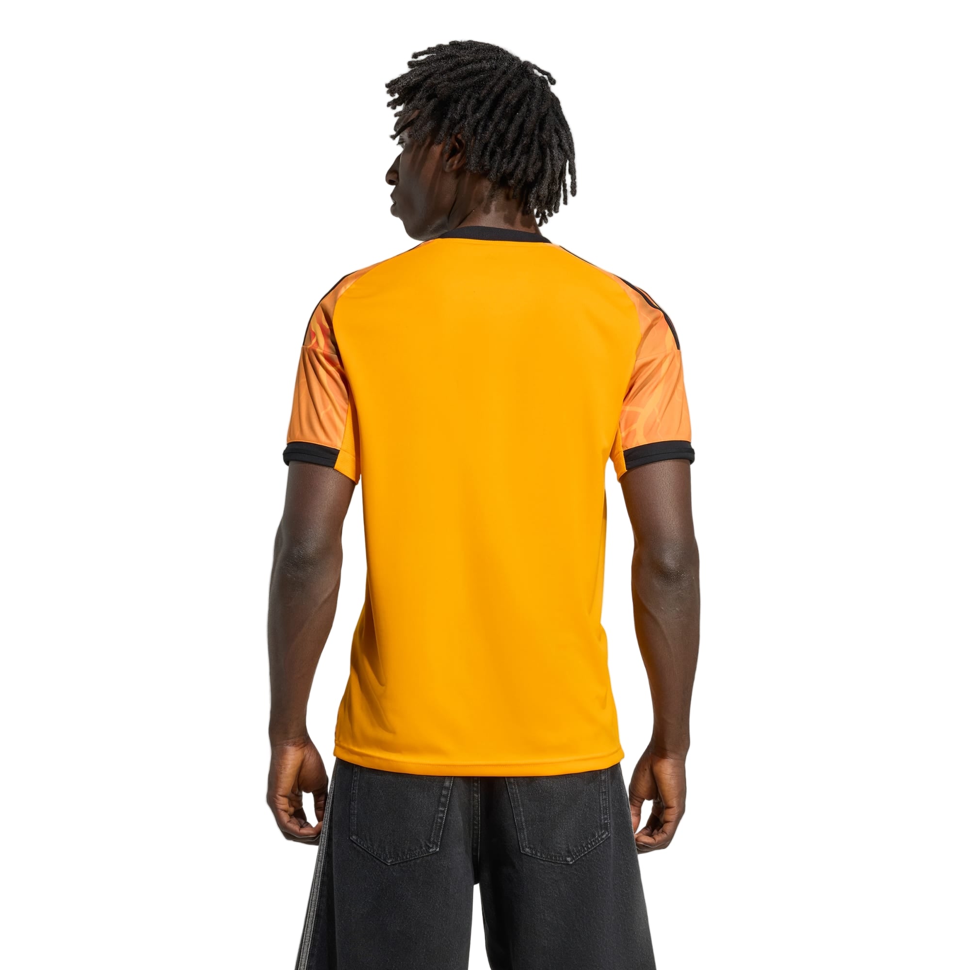 adidas Roma Matías Soulé Away Jersey w/ Serie A Patch 25/26 (Orange/Black)