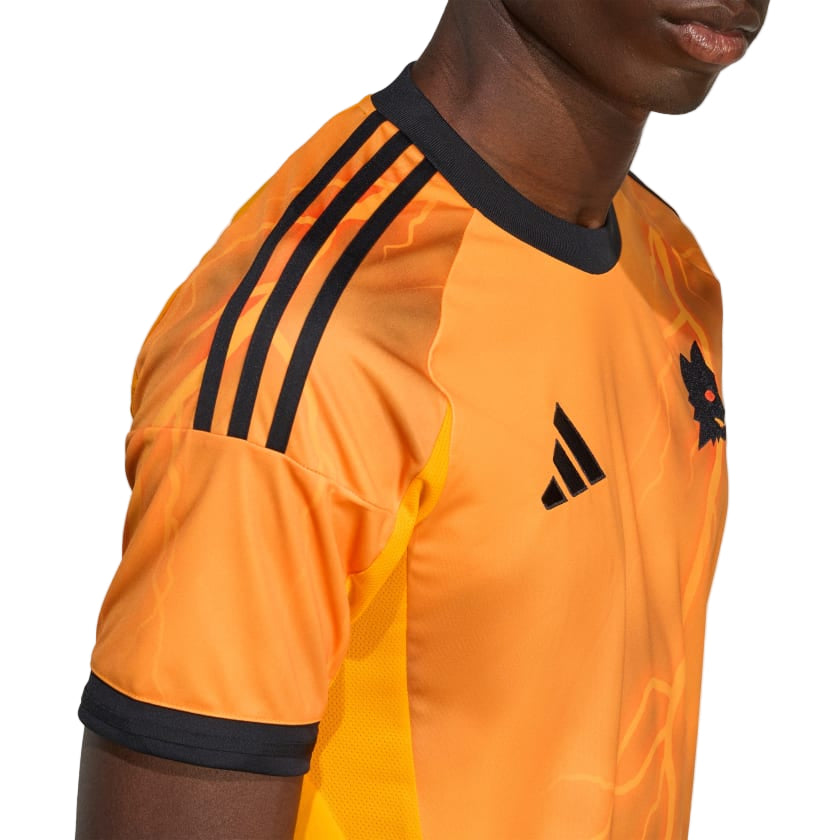 adidas Roma Matías Soulé Away Jersey w/ Serie A Patch 25/26 (Orange/Black)