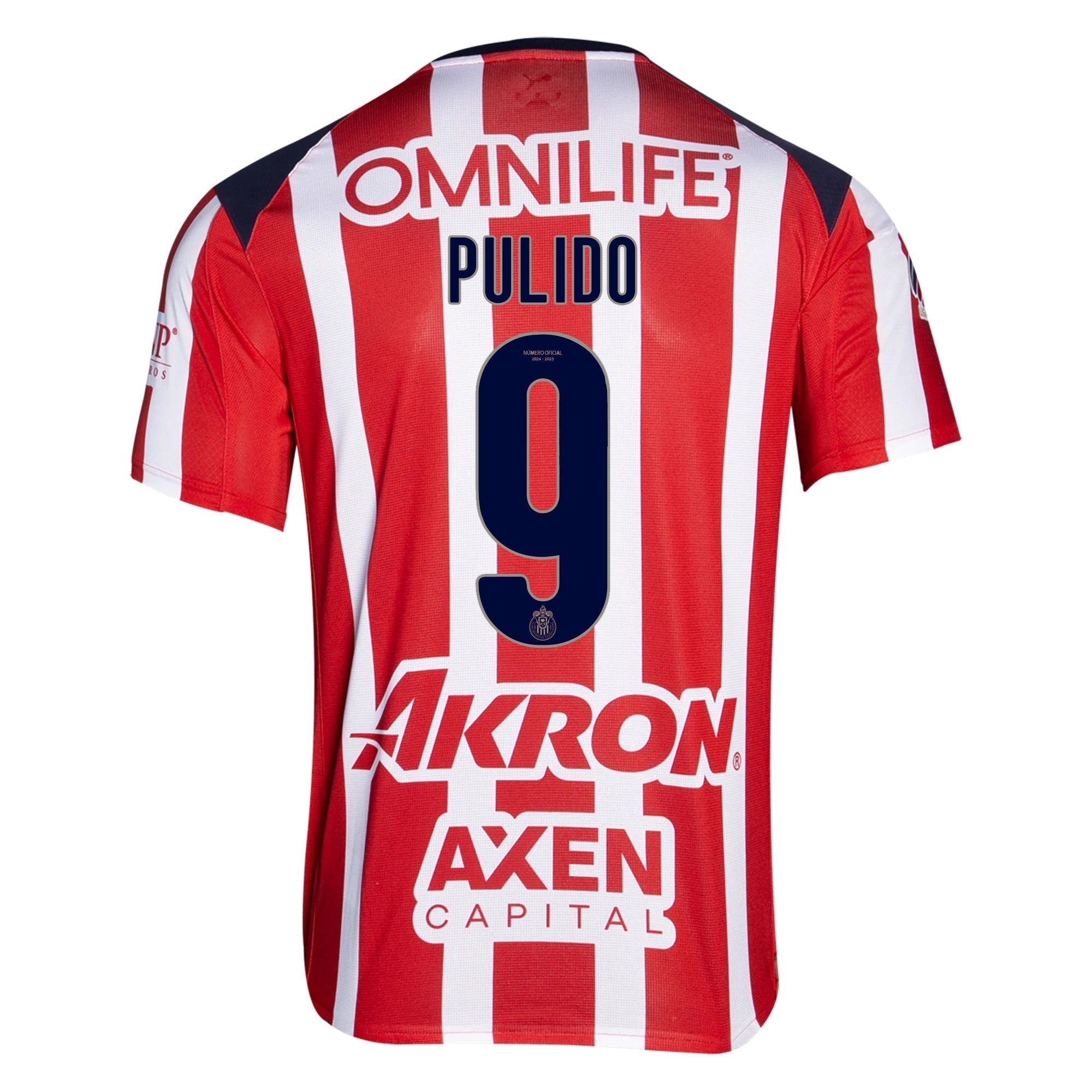 Puma Alan Pulido Men's Chivas De Guadalajara Home Jersey 25/26 (Puma Red/White)