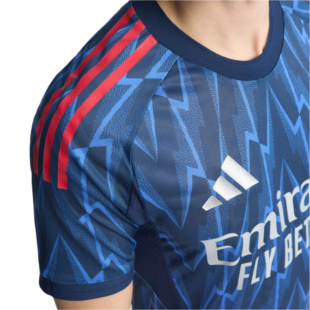 adidas Arsenal Authentic Mikel Merino Away Jersey w/ EPL + No Room For Racism 25/26 (Indigo/Silver)