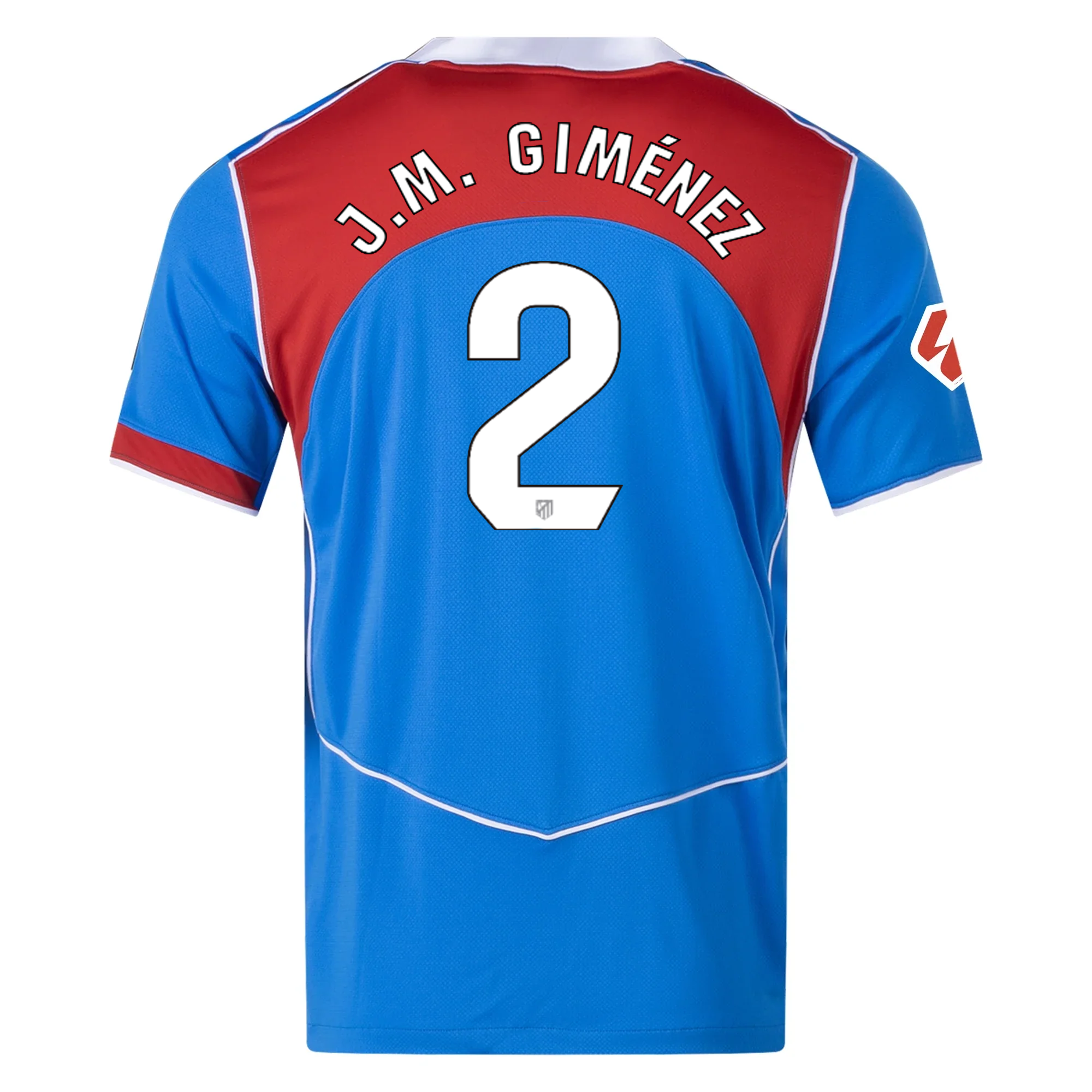 Nike Men's Atletico Madrid Jose Maria Giménez T90 Third Jersey La Liga Patch 25/26 (Photo Blue/Sport Red)