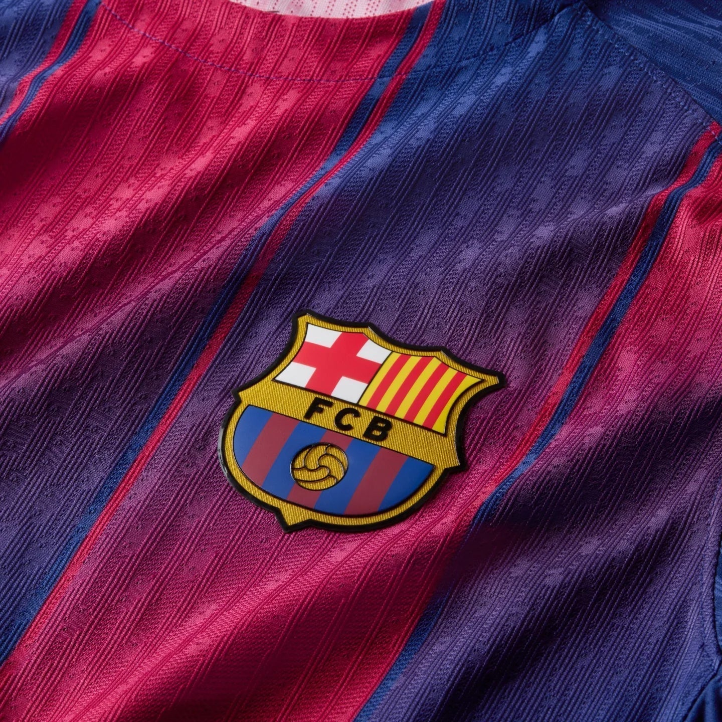 Nike Barcelona Authentic Dani Olmo Home Jersey w/ La Liga Champion Patches 25/26 (Deep Royal Blue/Midwest Gold)