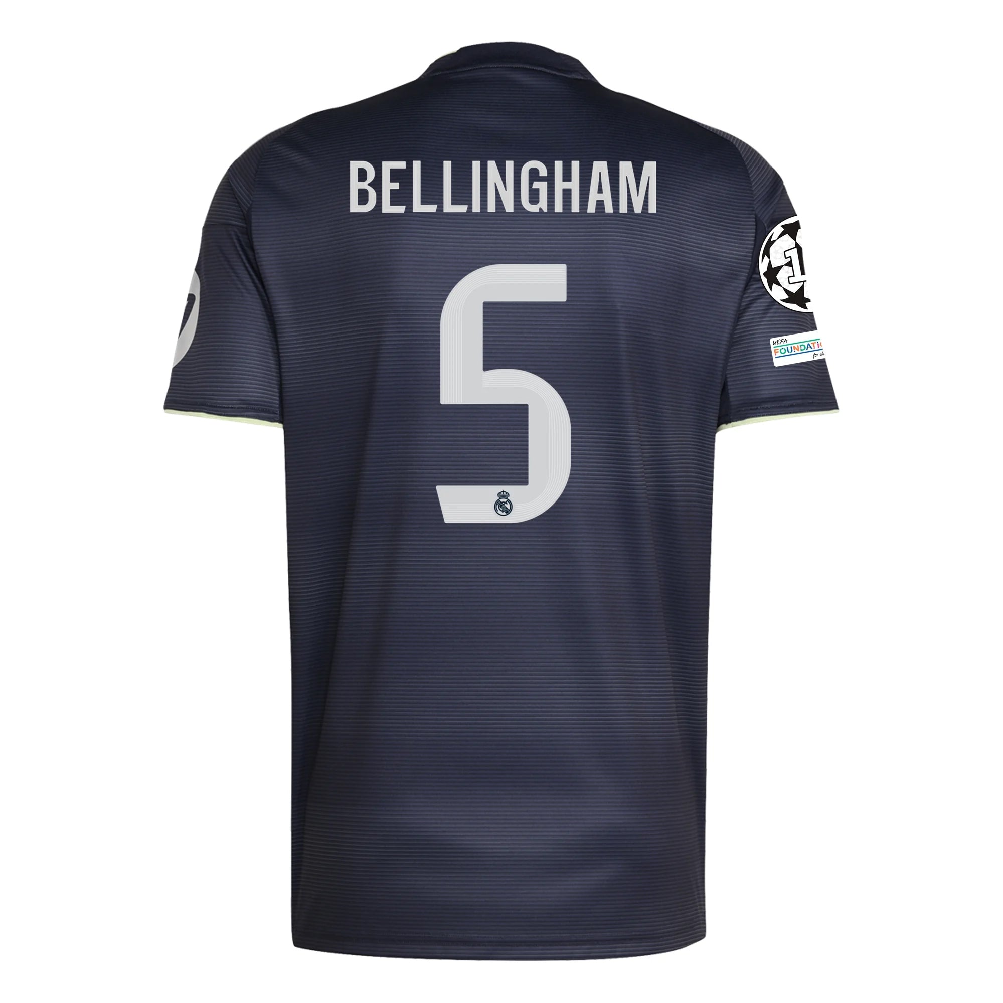 adidas Bellingham Real Madrid 25/26 Away Jersey w/ Champions League Patches (Legend Ink)