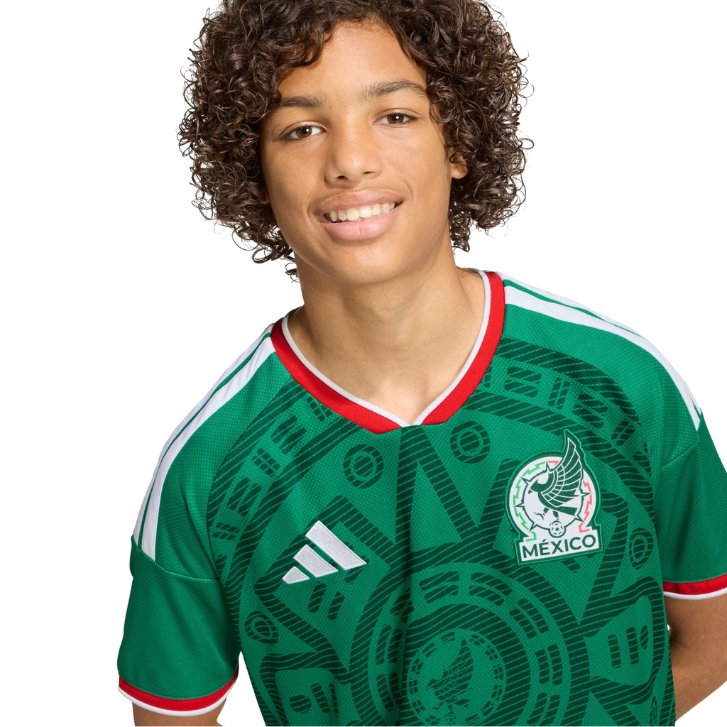 adidas Youth J. Cortizo Mexico 2026 Home World Cup Jersey (Bold Green)