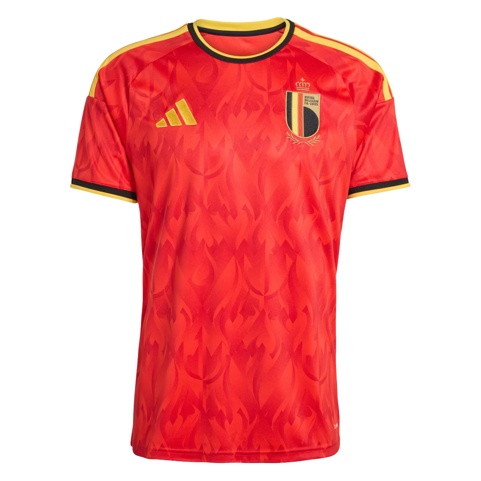 adidas Men's Belgium Home Jersey 2026 (Red/Bold Gold)