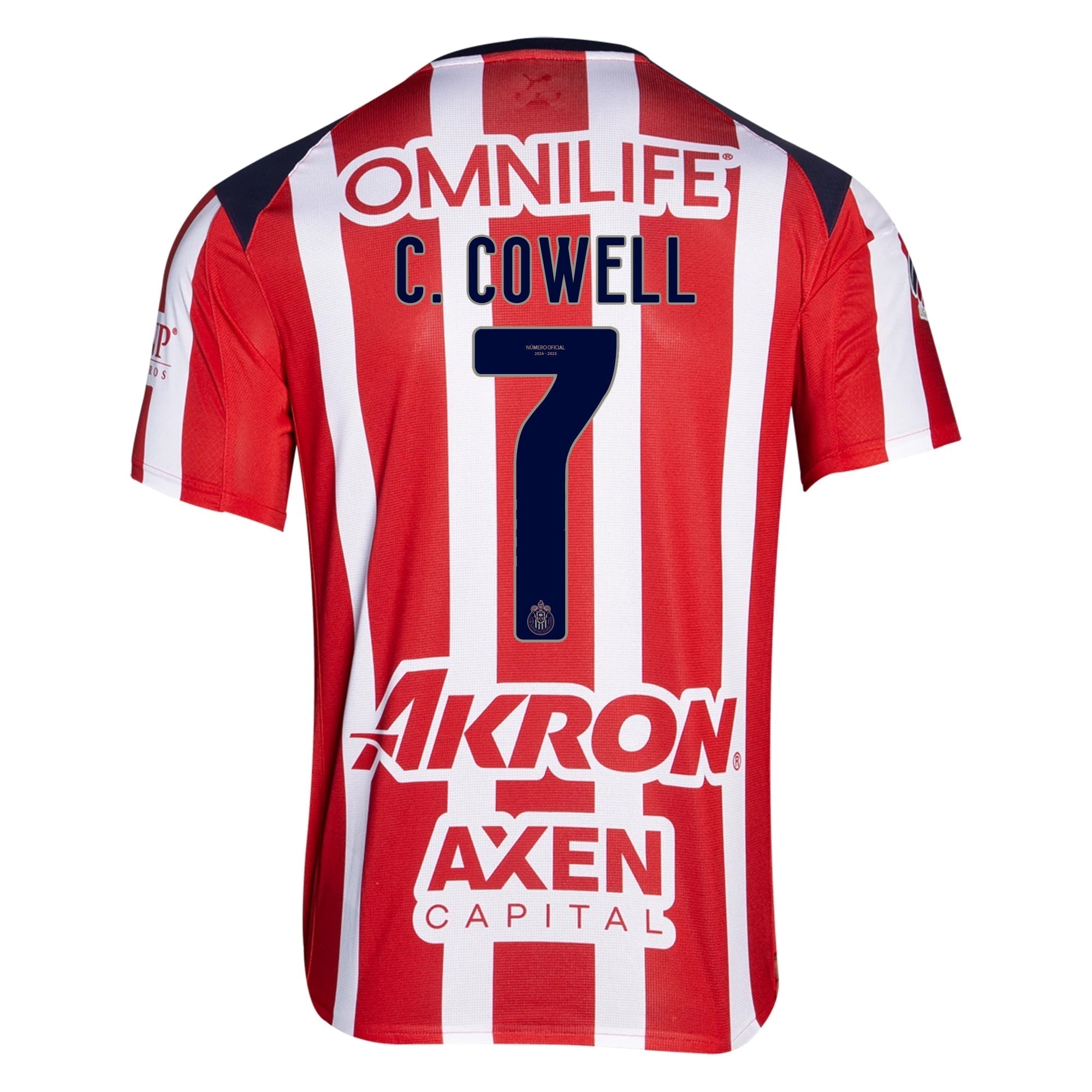 Puma Cade Cowell Men's Chivas De Guadalajara Home Jersey 25/26 (Puma Red/White)