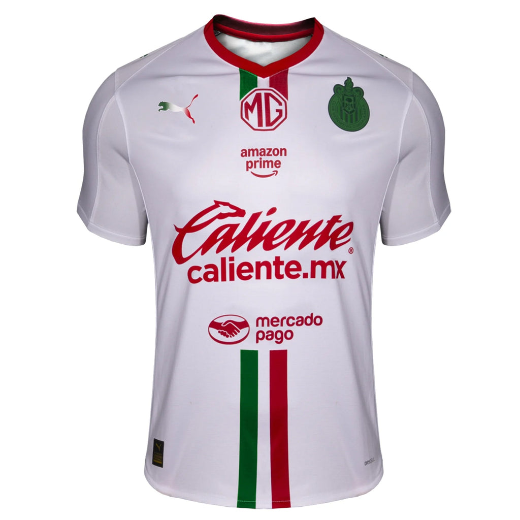 Puma Men's Chivas De Guadalajara Away Jersey 25/26 (Puma White/Red/Green)