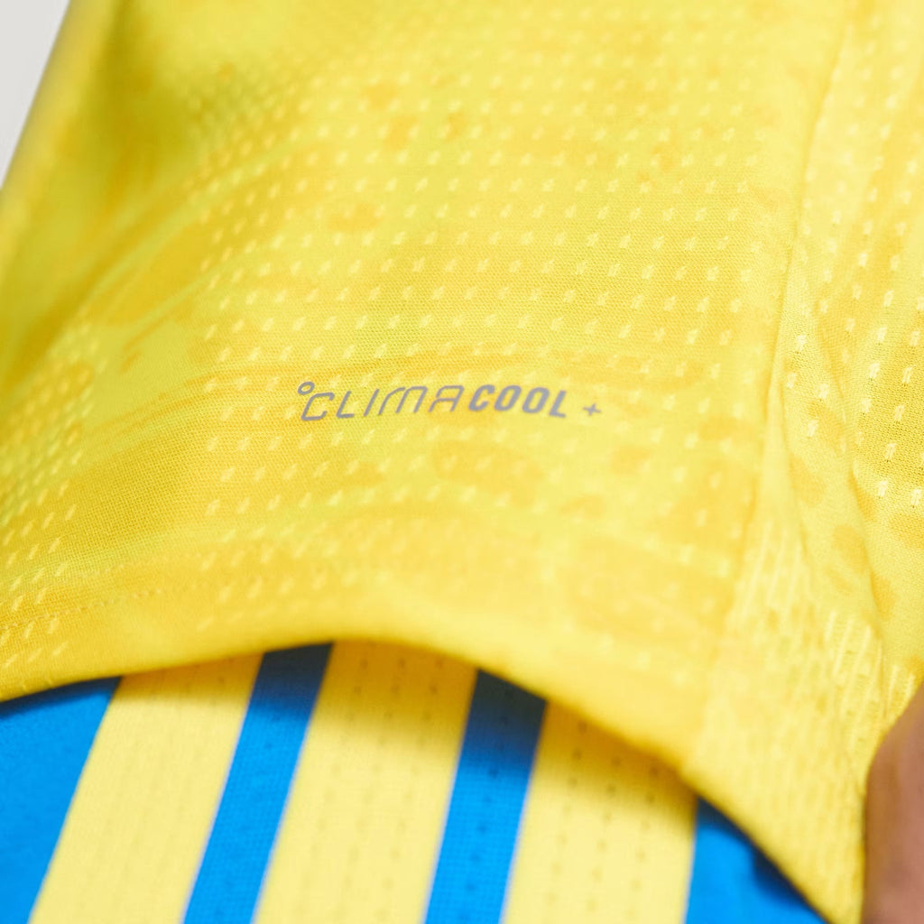 adidas Men's Sinisterra Colombia 2026 Authentic Home Jersey (Impact Yellow)