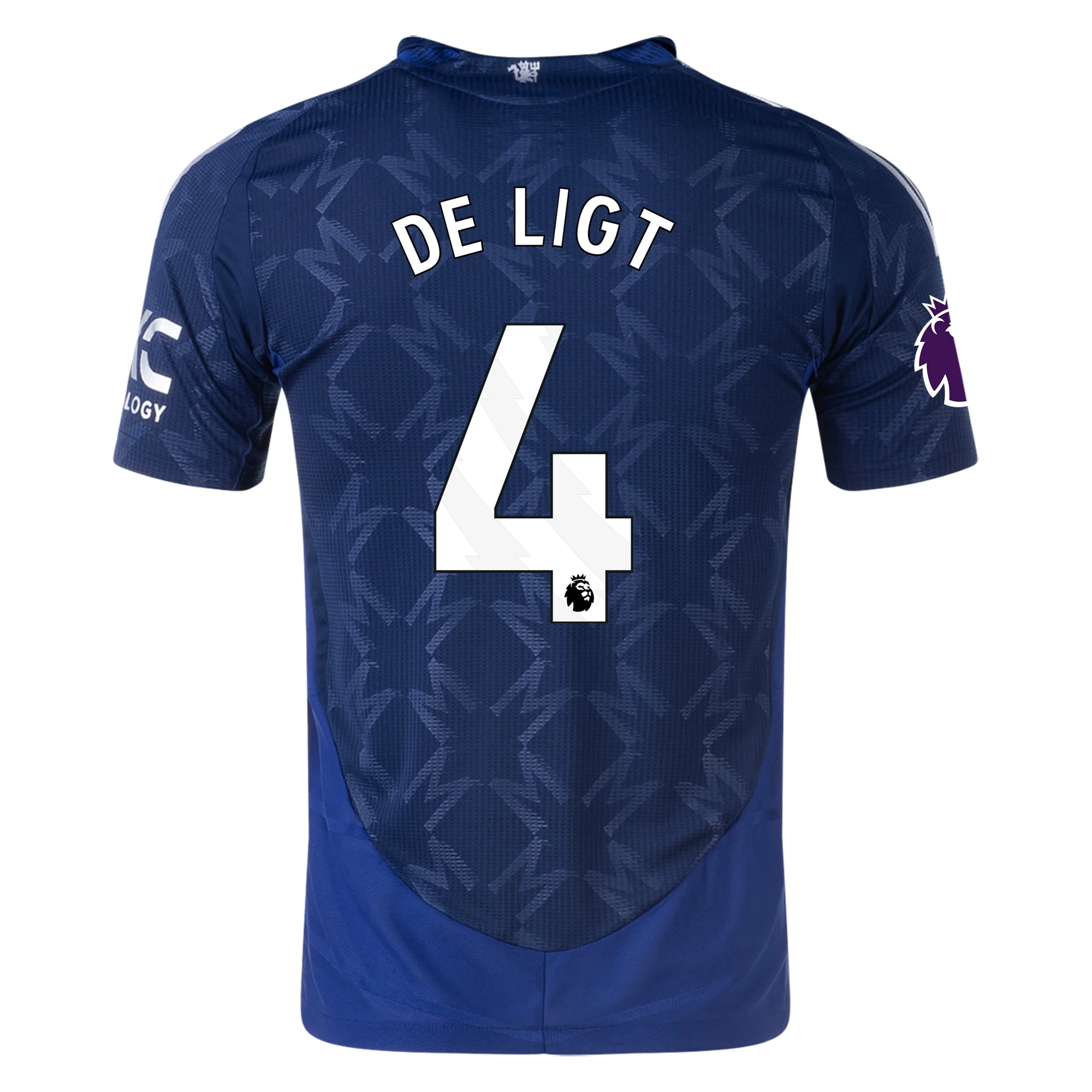 adidas Manchester United Authentic Matthijs de Ligt Away w/ EPL Patch 24/25 (Night Indigo)