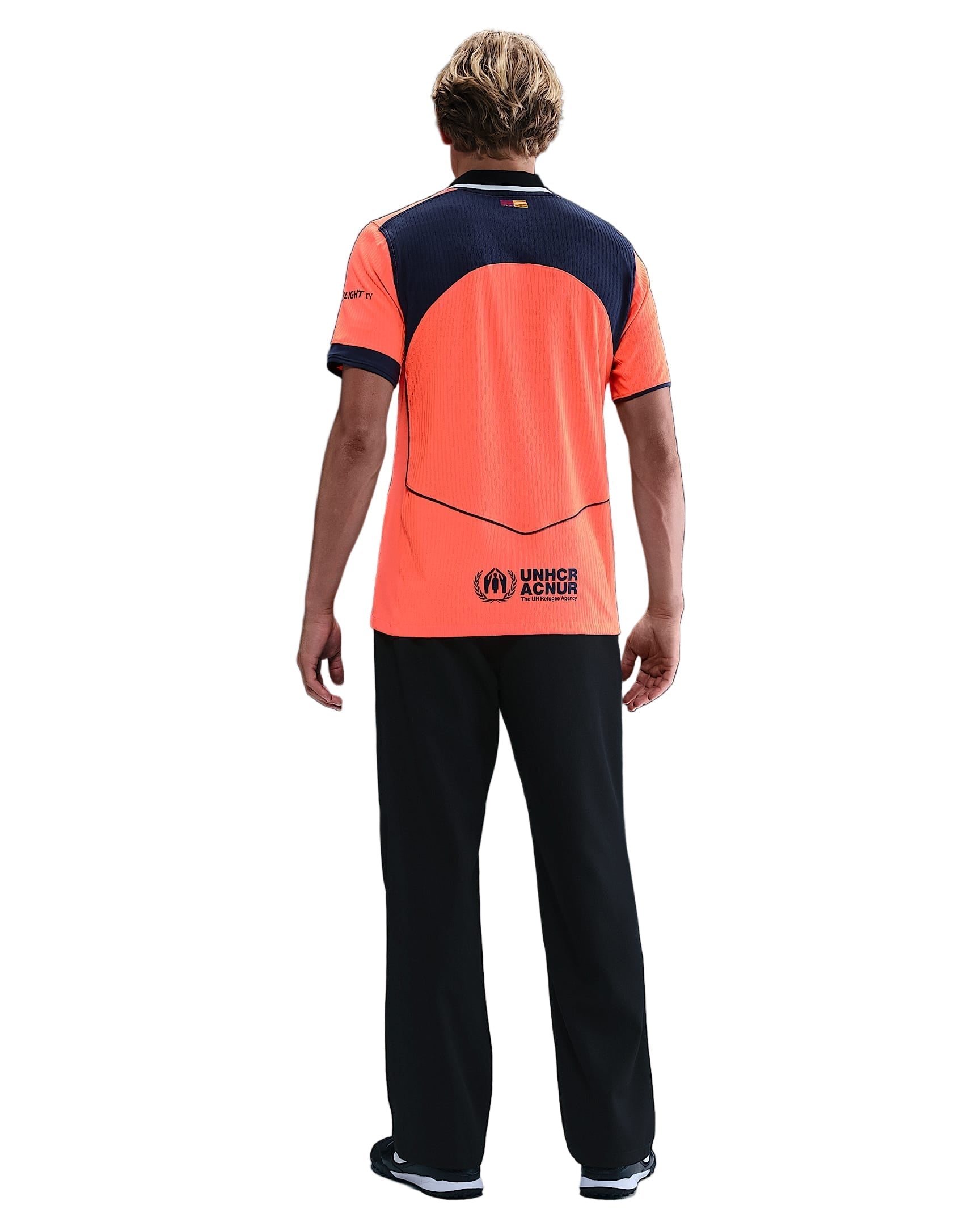 Nike FC Barcelona Authentic Third T90 Jersey 25/26 (Bright Mango/Midnight Navy)