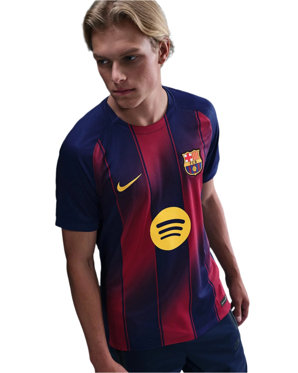 Nike Christensen FC Barcelona Home Jersey 25/26 w/ Champions League Patches (Deep Royal Blue/Midwest Gold)