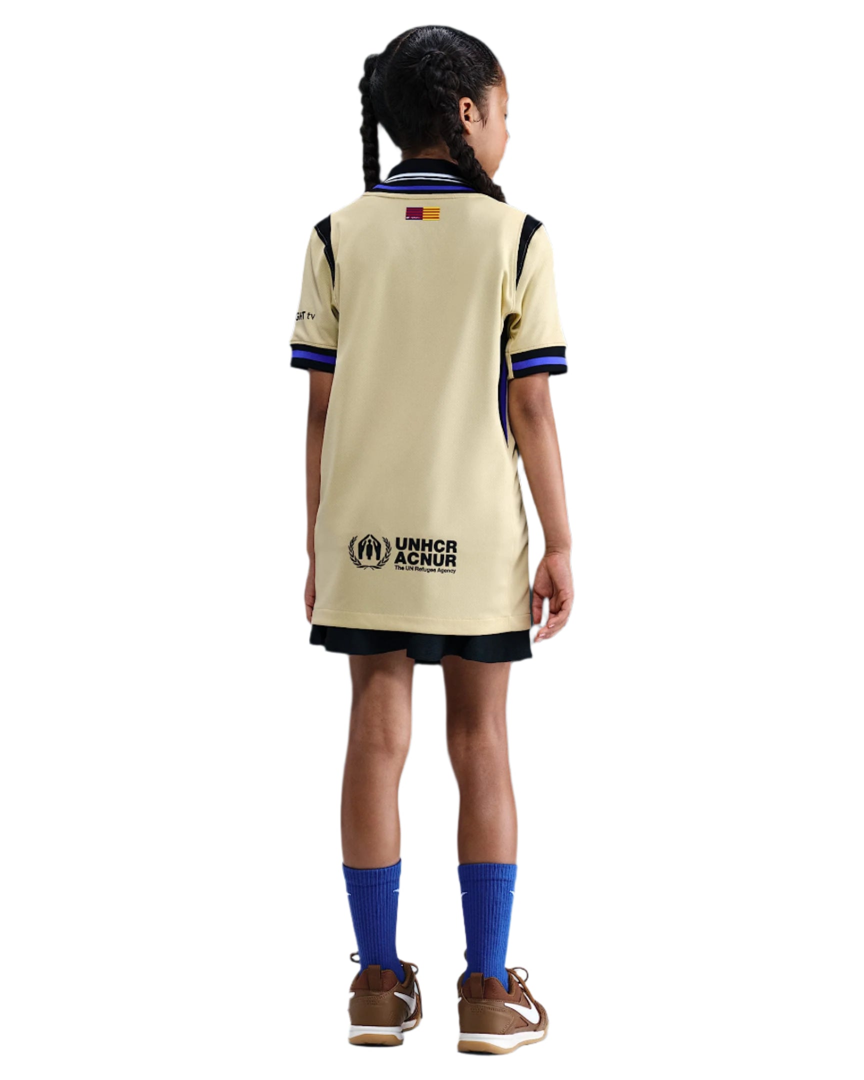 Nike Youth FC Barcelona Away Jersey 25/26 (Team Gold/Persian Violet/Black)