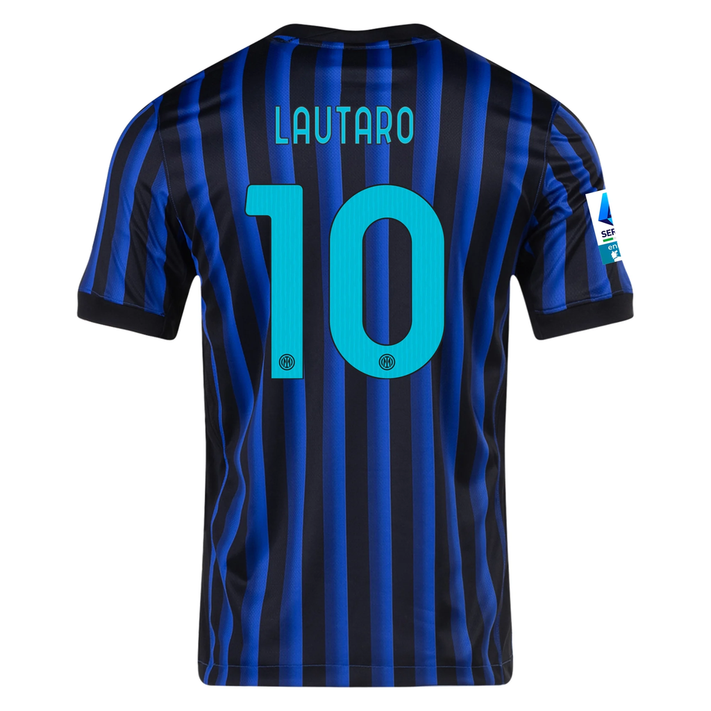 Nike Inter Milan Lautaro Martinez Home Jersey w/ Serie A Patch 25/26 (Lyon Blue/Black/Chlorine Blue)