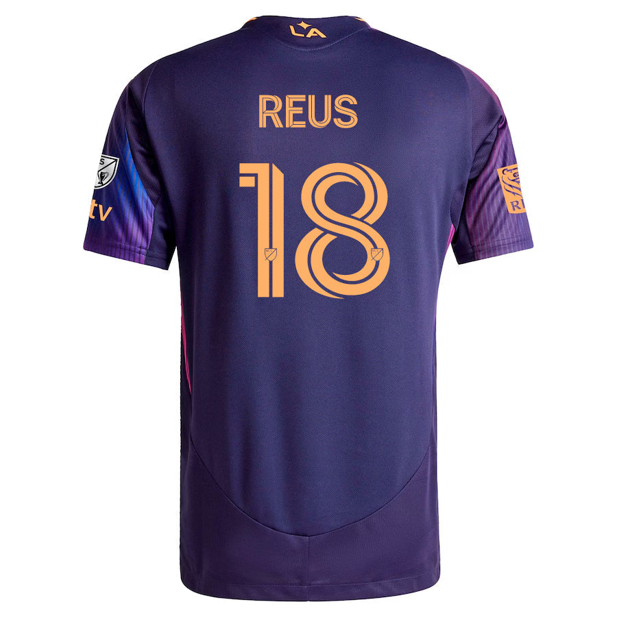 LA Galaxy Marco Reus Away Jersey 25/26 (Purple) - w/ MLS + Apple TV + RBC Sponsor