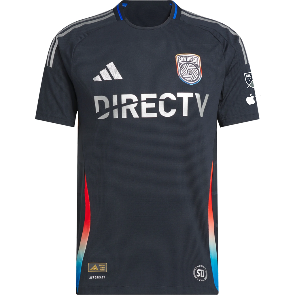 adidas Alex Mighten San Diego FC Authentic Home Jersey w/ MLS + Apple TV Patches 25/26 (Night Navy)