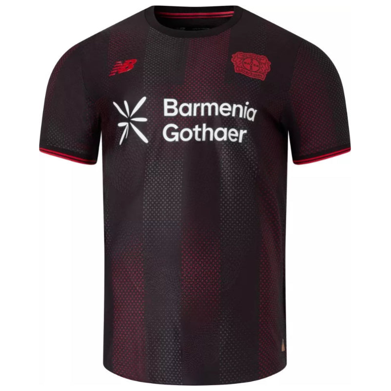 New Balance Men's Bayer Leverkusen 25/26 Authentic Elite Home Jersey (Black/Red)