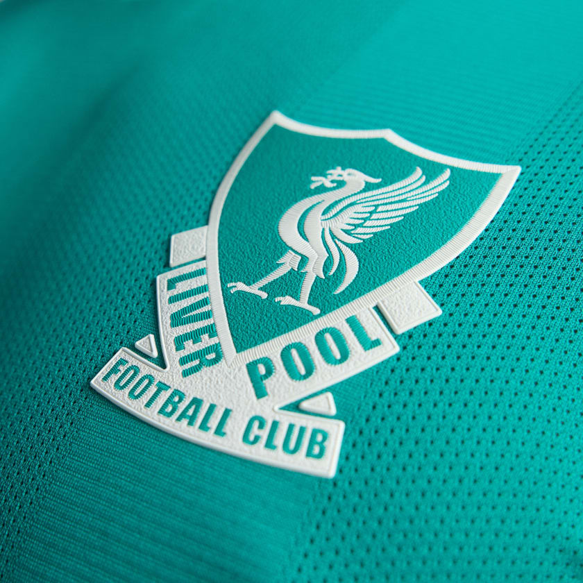 adidas Liverpool FC Authentic Diogo J. Third Jersey w/ EPL + No Room For Racism Patches 25/26 (Sea Green)