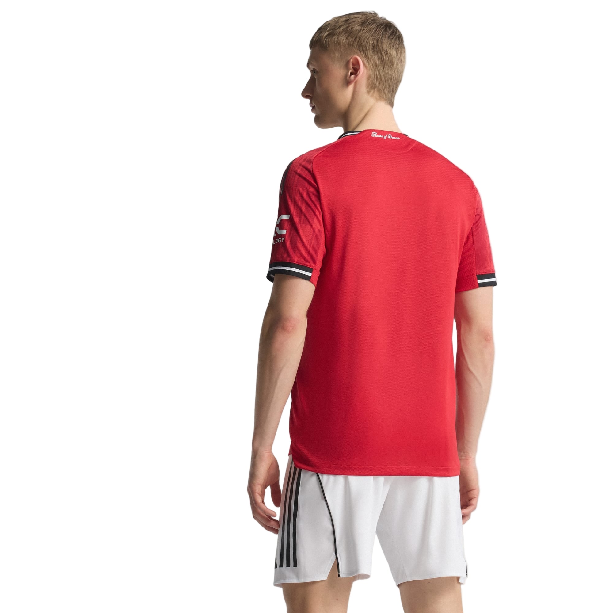 adidas Men's Manchester United Authentic Home Jersey 25/26 (Red)