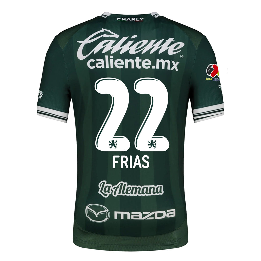Charly Adonis Frias Men's Leon FC Home Jersey 25/26 w/ BBVA Liga Patch (Green)