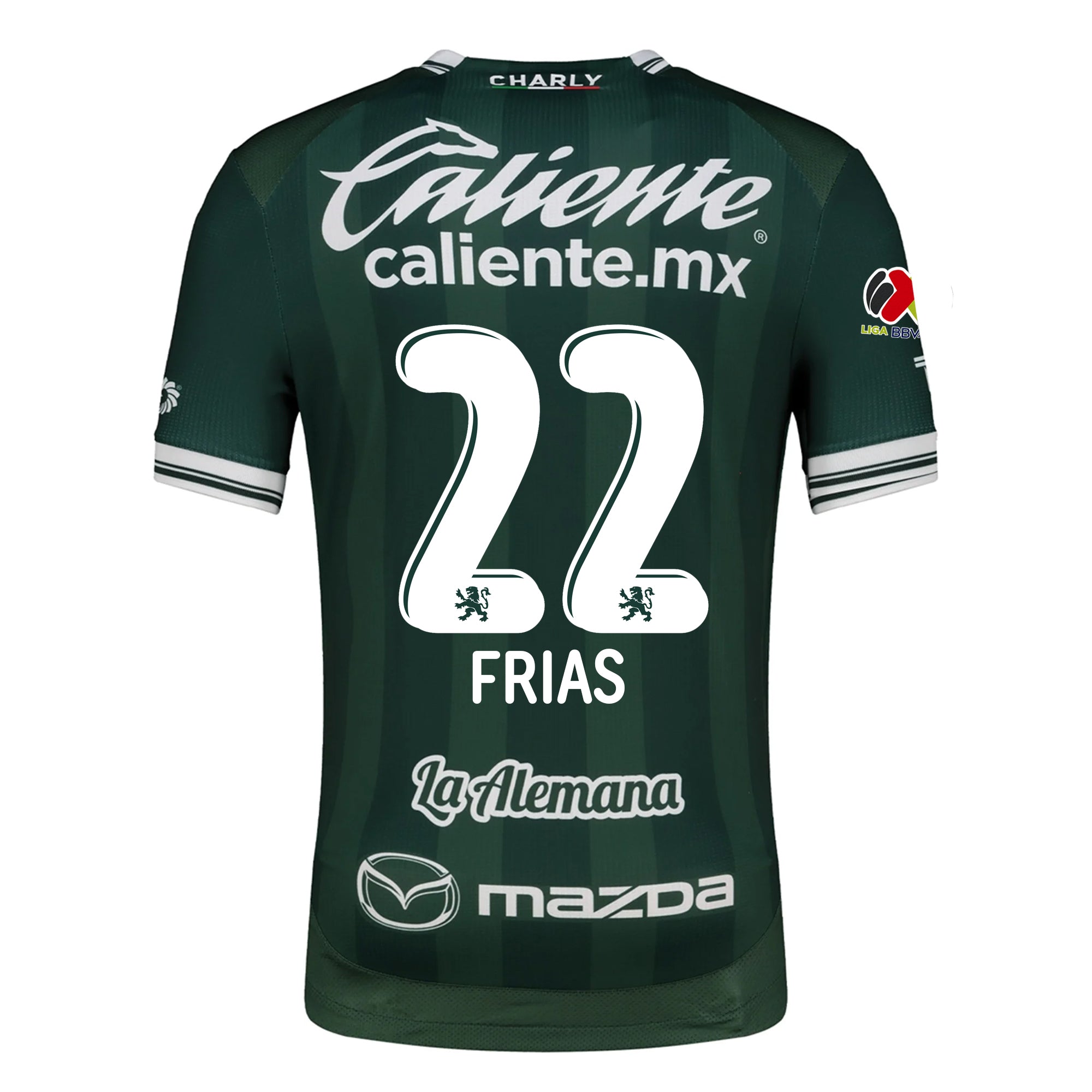 Charly Adonis Frias Men's Leon FC Home Jersey 25/26 w/ BBVA Liga Patch (Green)
