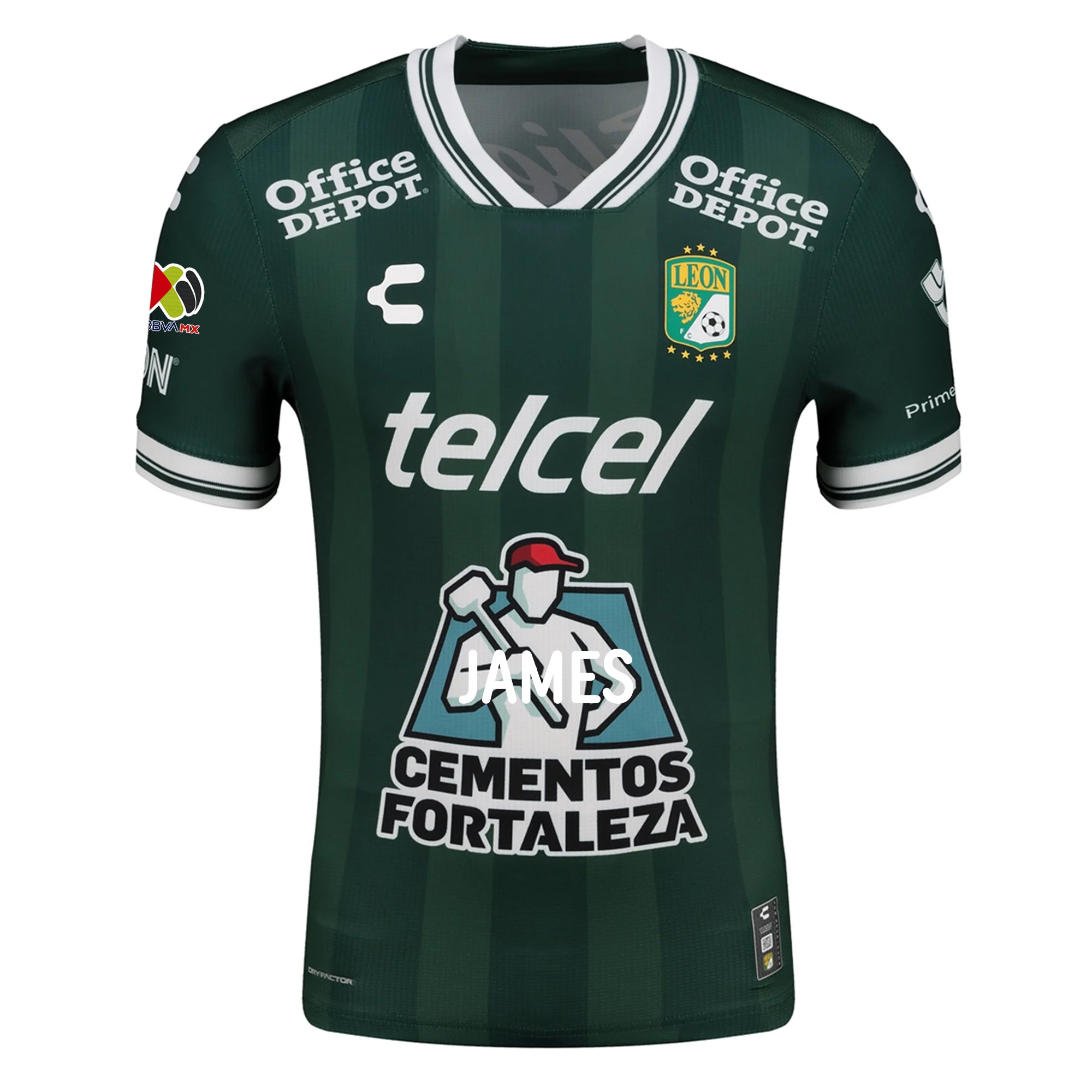Charly Adonis Frias Men's Leon FC Home Jersey 25/26 w/ BBVA Liga Patch (Green)