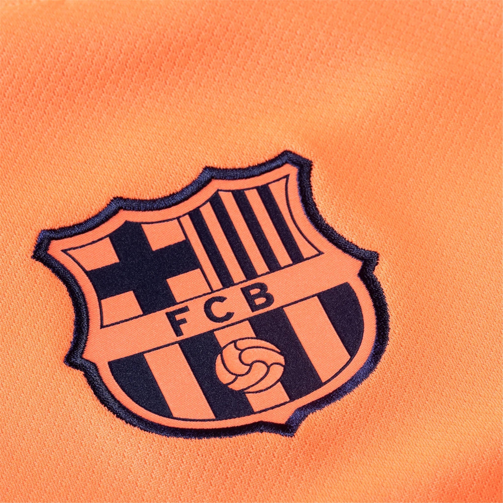 Nike Pedri Men's FC Barcelona T90 Third Jersey 25/26 w/ Champions League Patches (Mango/Navy)