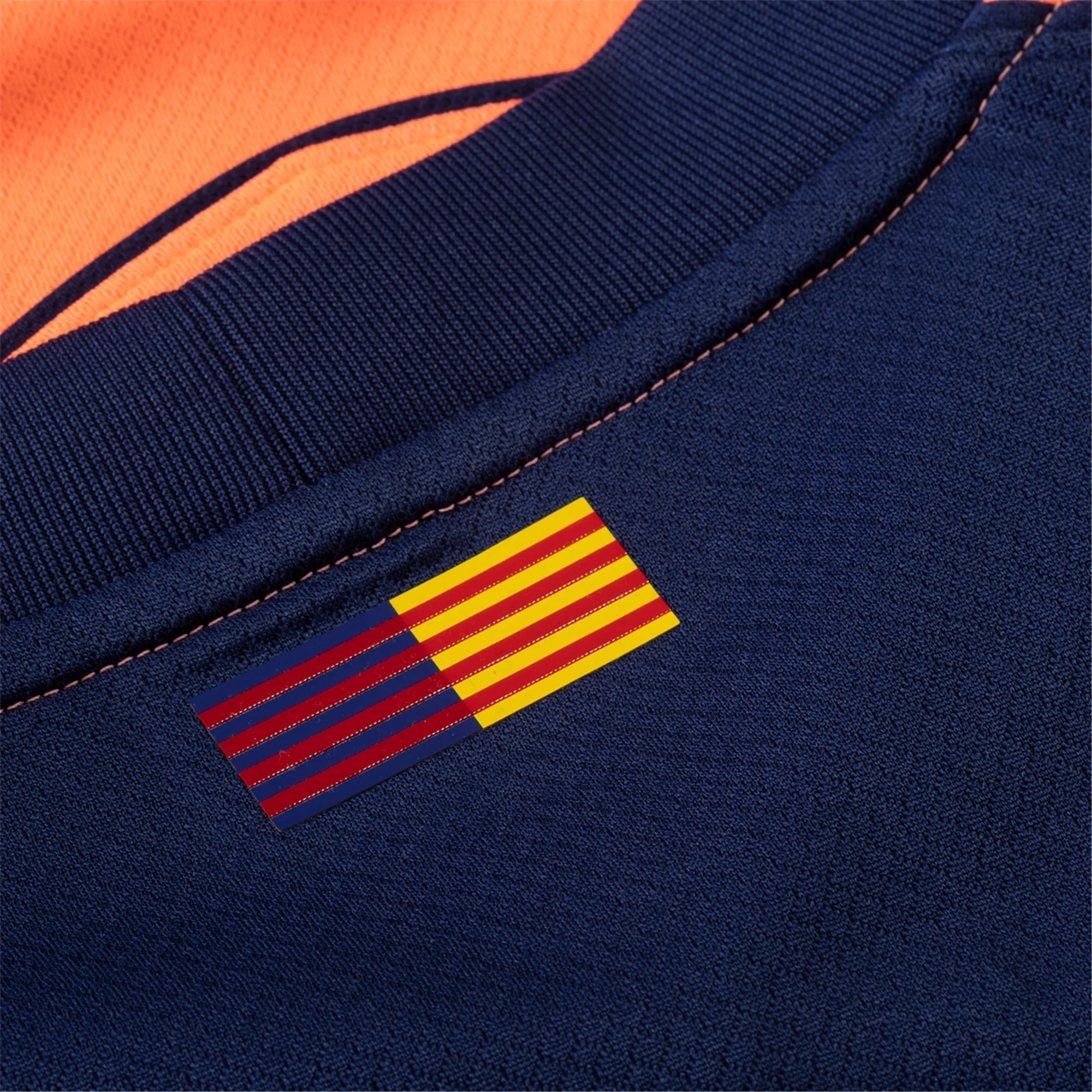 Nike Lamine Yamal Men's FC Barcelona T90 Third Jersey 25/26 w/ Champions League Patches (Mango/Navy)