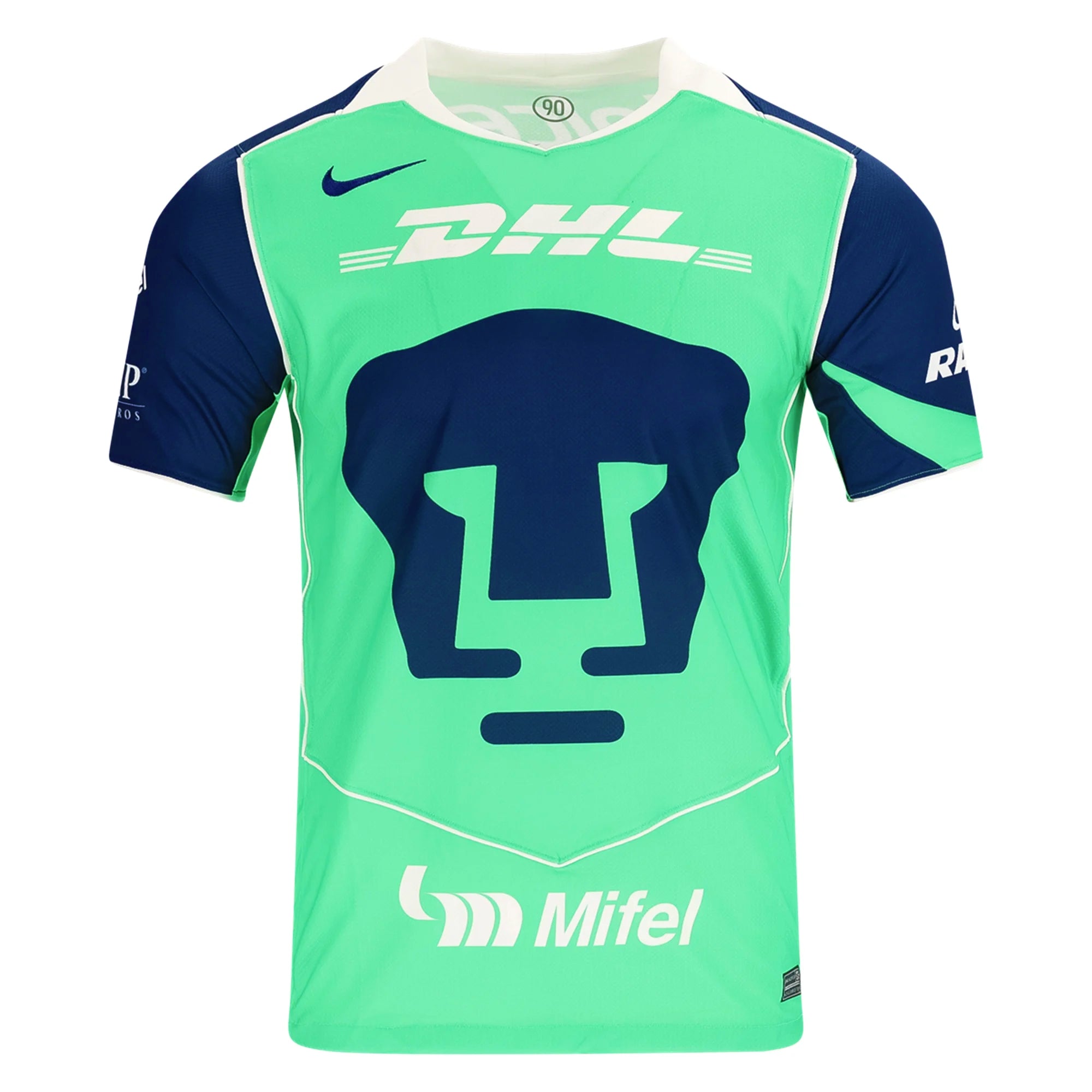 Nike Men's Pumas UNAM 25/26 T90 Third Jersey (Green Shock/Blue Void/White)