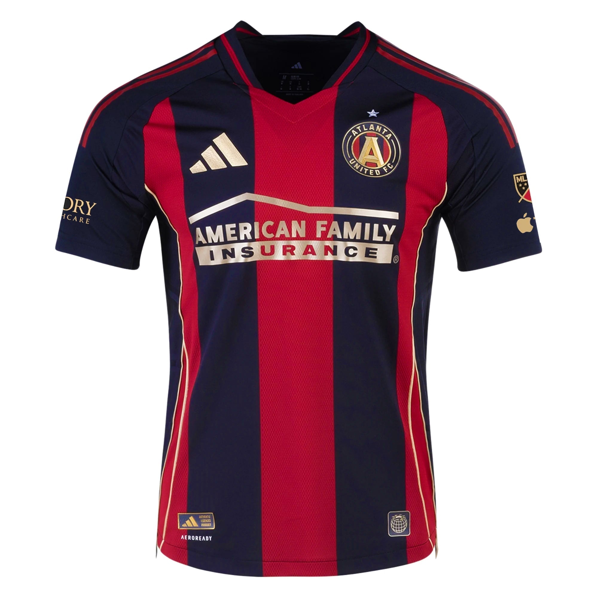 adidas Will Reilly Atlanta United Authentic Home Jersey w/ MLS Patches 25/26 (Red/Black)