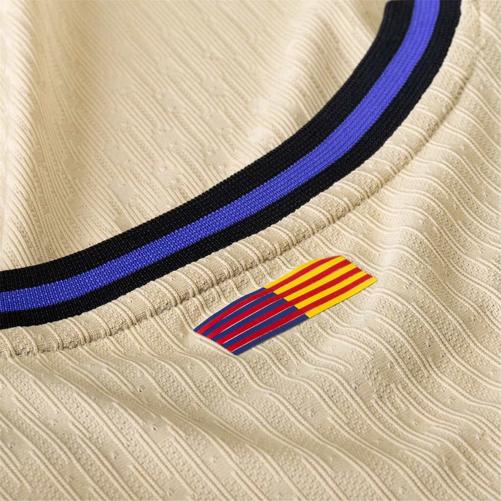 Nike Kobe Bryant Men's FC Barcelona Authentic Away Jersey w/ Champions League Patches (Team Gold/Persian Violet/Black)