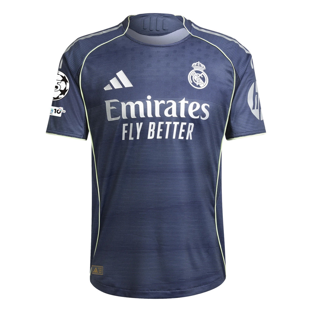 adidas Daniel Ceballos Fernández Real Madrid Authentic Away Jersey 25/26 w/ Champions League Patches (Legend Ink
