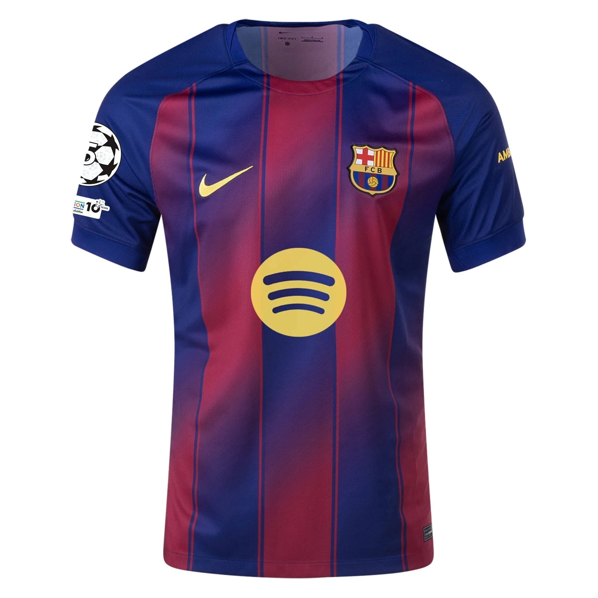 Nike M. Casado FC Barcelona Home Jersey 25/26 w/ Champions League Patches (Deep Royal Blue/Midwest Gold)