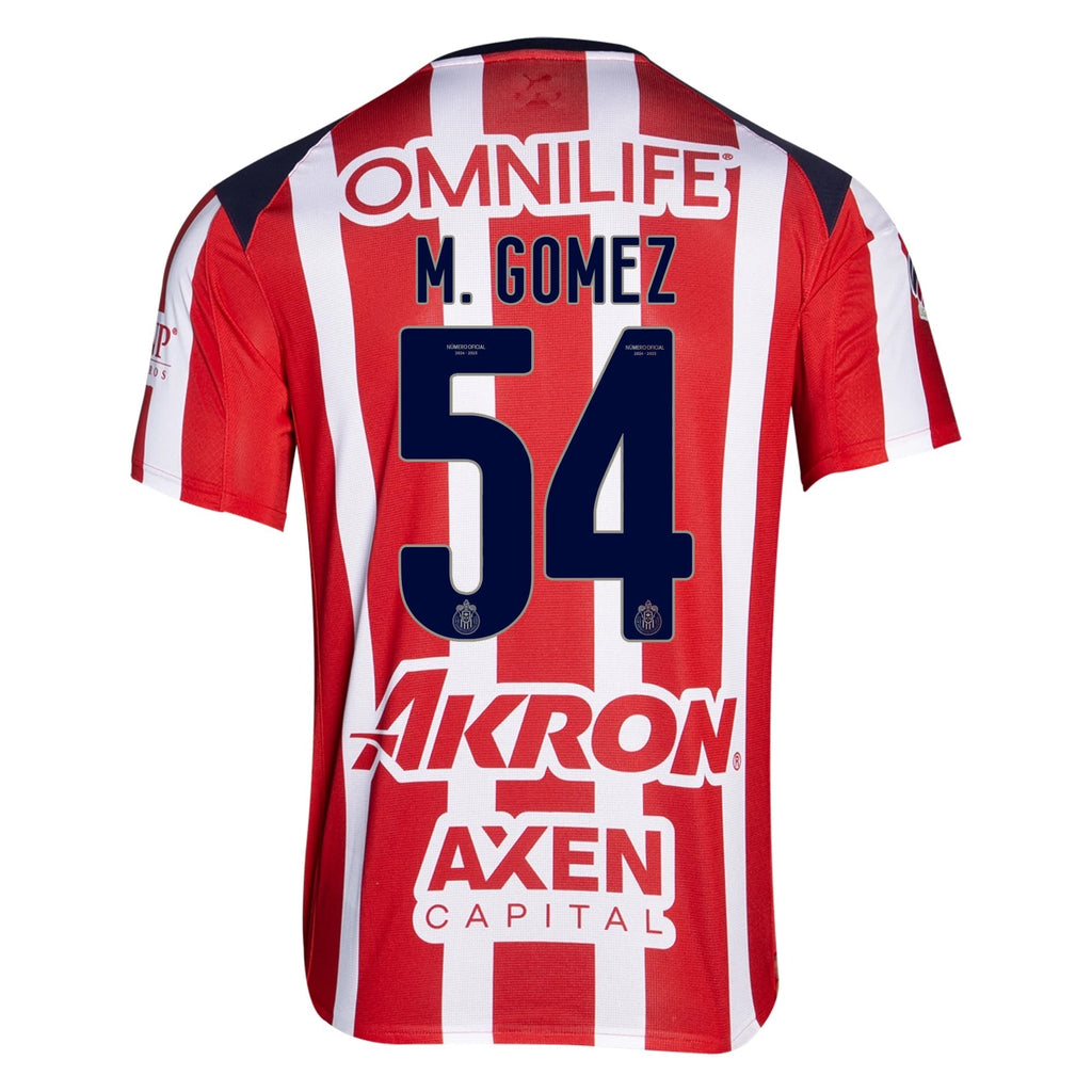 Puma Miguel Gomez Men's Chivas De Guadalajara Home Jersey 25/26 (Puma Red/White)