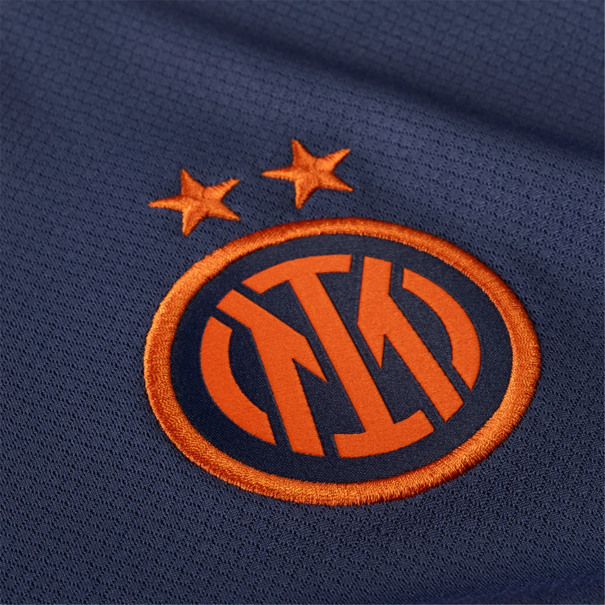 Nike Inter Milan T90 Third Jersey w/ Champions League Patches 25/26 (Thunder Blue/Safety Orange)