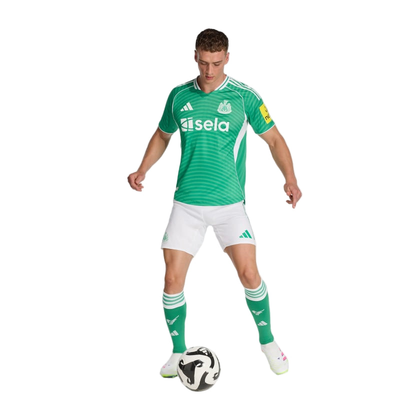 adidas Men's Newcastle United 25/26 Authentic Away Jersey (Green/White)