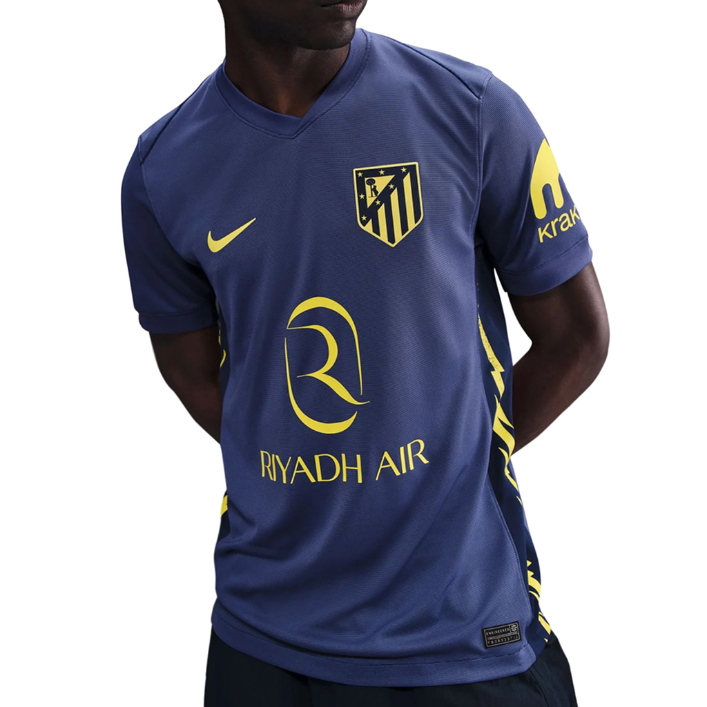 Nike Atlético Madrid Julian Alvarez Away Jersey w/ La Liga Patch 25/26 (Binary Blue/Vibrant Yellow)