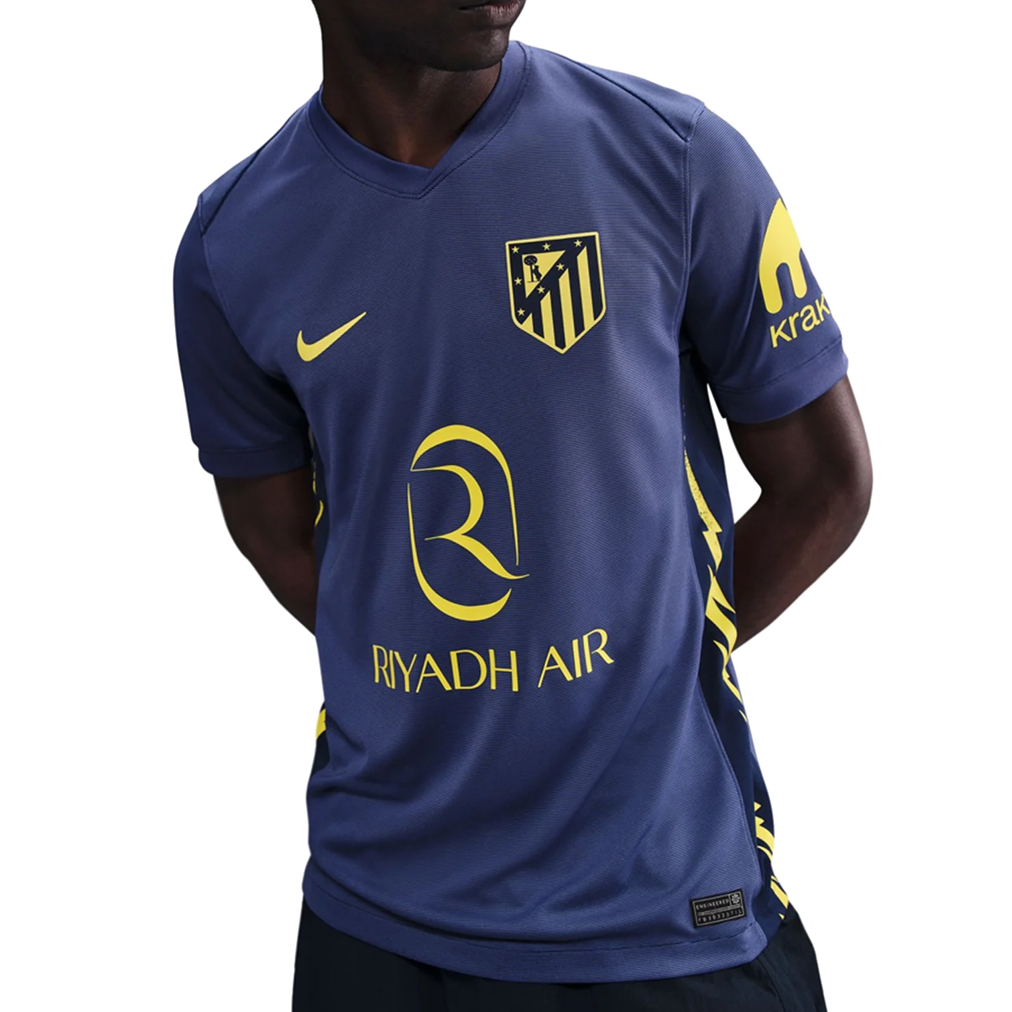 Nike Atlético Madrid Away Jersey w/ La Liga Patch 25/26 (Binary Blue/Vibrant Yellow)